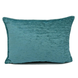 Esperanza Deseo ® kussen -  effen turquoise blauw ± 30x45cm (stofcode CTB)