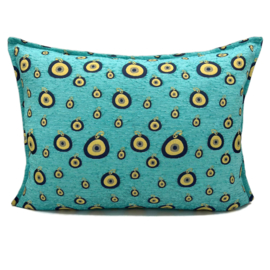 Esperanza Deseo ® kussen - Evil eye, turquoise ± 50x70cm