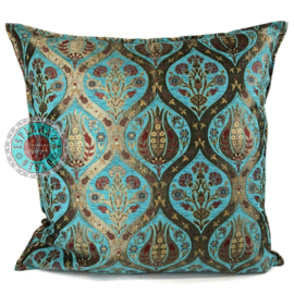 Esperanza Deseo ® kussen - Tulip turquoise ± 60x60cm