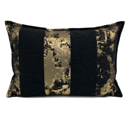 Esperanza Deseo ® kussen - Zwart met goud, Galaxy stripe ± 30x45cm