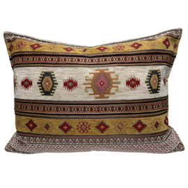 Kussen Aztec Oker & Ivoor ± 50x70 cm