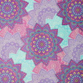 Kartonnen koker met drie vellen inpakpapier "Mandala" 50x90cm