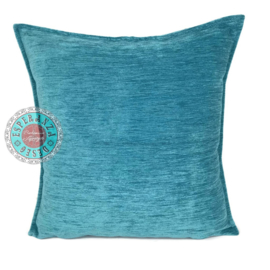 Esperanza Deseo ® kussen - effen turquoise blauw ± 60x60cm (stofcode NB)