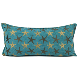 Esperanza Deseo ® kussen - Starfish - turquoise ± 30x60cm