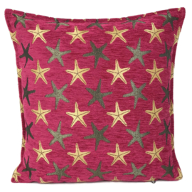 Hard roze kussen - Starfish ± 45x45cm