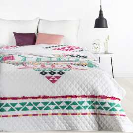 Bedsprei kinderkamer- Multi kleuren, boho, ethnic girl thema 170x210cm