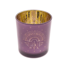 Sfeerlicht maan en sterrenhemel – metallic mint – 7,3 × 8 cm