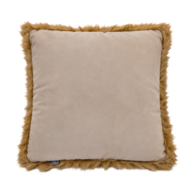 Caramel Cognac oranje - kussen 45x45 cm (inclusief vulling)
