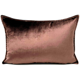 Bruin kussen velvet ± 30x45cm