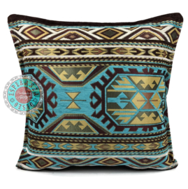 Esperanza Deseo ® kussen - Maya - turquoise ± 45x45cm