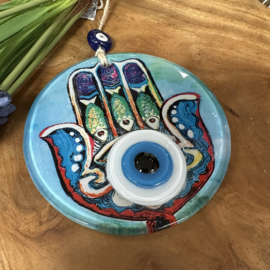 Beschermende Hanger – Hamsa Hand & Evil Eye 12x21x0.5