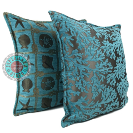 Esperanza Deseo ® kussen - Beach, turquoise ± 45x45cm