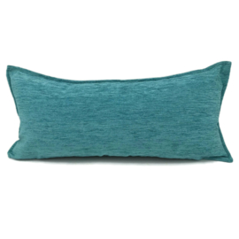 Esperanza Deseo ® kussen - effen turquoise blauw ± 30x60cm (stofcode NB)