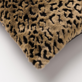 Set van twee pluche kussenhoezen met dierenprint (2) 45x45 cm