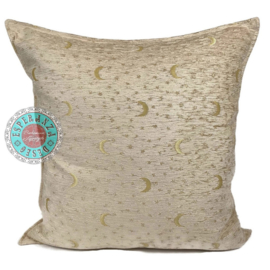 Esperanza Deseo ® vloer/lounge kussen - Creme kussen - Stars and moons ± 70x70cm