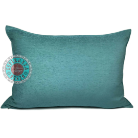 Esperanza Deseo ® kussen - effen turquoise blauw groen ± 70x100cm (stofcode CTBG)