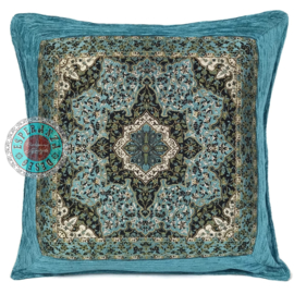 Esperanza Deseo ® kussen - Mandala Flower turquoise ± 45x45cm