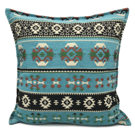 Esperanza Deseo ® kussen - Santa Fe, turquoise ± 60x60cm