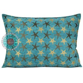 Esperanza Deseo ® kussen - Starfish - turquoise ± 50x70cm