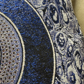 Set van twee kussenhoezen - Gobelin Grieks design Hamsa en Evil-eye - 45x45cm