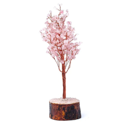 Edelsteenboom rozenkwarts – ±23 cm