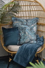 Esperanza Deseo ® kussen - Velvet, Petrol groen ± 30x60cm