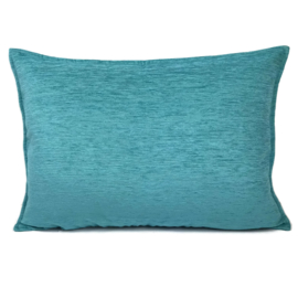 Esperanza Deseo ® kussen - effen turquoise blauw groen ± 50x70cm (stofcode CTBG)