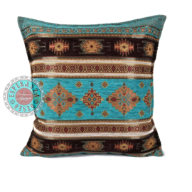 Esperanza Deseo ® kussen - Little Peru turquoise ± 45x45cm