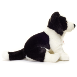 Pluche - Hermann Teddy Collection - Border Collie zittend, 25 cm