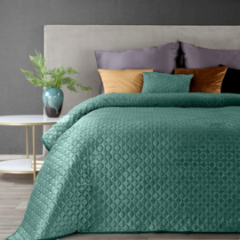 Bedsprei - vintage mint fluweel 230x260cm