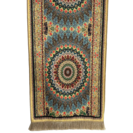 Tafelkleed, loper - Perzische print - geel, multi color ± 40x150cm