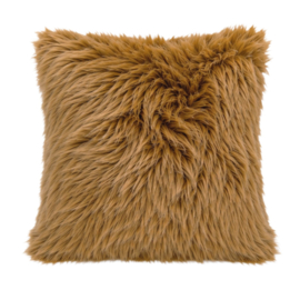 Caramel Cognac oranje - kussen 45x45 cm (inclusief vulling)