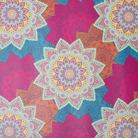 Kartonnen koker met drie vellen inpakpapier "Mandala" 50x90cm