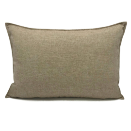 Esperanza Deseo ® kussen - Linnen meubelstof met fijne lus - Brons met licht beige ± 50x70cm