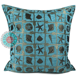 Esperanza Deseo ® vloer/lounge kussen - Beach, turquoise ± 70x70cm