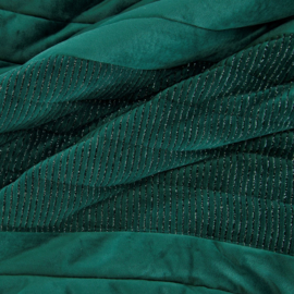 Bedsprei - smaragd donkergroen fluweel 220x240cm