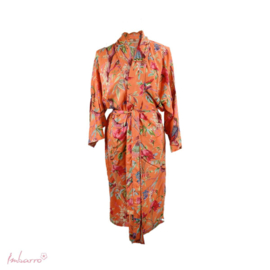 Kimono royal paradise mandarine oranje mt 36 t/m 42/44
