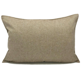 Esperanza Deseo ® kussen - Linnen meubelstof met grote lus - Brons met licht beige ± 50x70cm