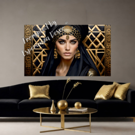 Canvasdoek "Black and gold" kies de gewenste maat in het pop-up menu - prijs vanaf: