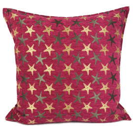 Hard roze kussen - Starfish ± 70x70cm