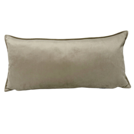 Esperanza Deseo ® kussen - velvet zand, taupe, beige ± 30x60cm