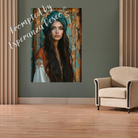 Wall-Art - Canvasdoek "Bohemian girl" kies de gewenste maat in het pop-up menu - prijs vanaf: