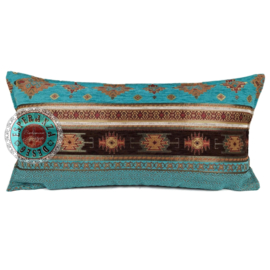 Esperanza Deseo ® kussen - Little Peru turquoise ± 30x60cm