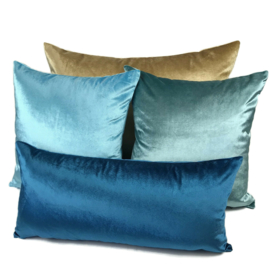 Esperanza Deseo ® kussen - Velvet, turquoise ± 45x45cm