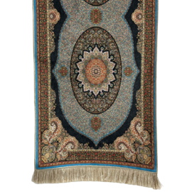 Tafelkleed, loper - Perzische print - donker blauw, multi color ± 40x150cm