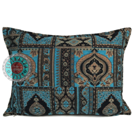 Esperanza Deseo ® kussen - Oriënt kelim turquoise ± 50x70cm