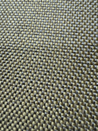 Esperanza Deseo ® kussenhoes - Linnen meubelstof met fijne lus - Goud en taupe ± 50x70cm