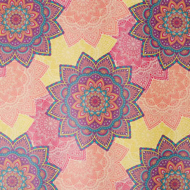 Kartonnen koker met drie vellen inpakpapier "Mandala" 50x90cm