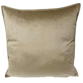 Esperanza Deseo ® kussen - velvet zand, taupe, beige ± 42x42cm