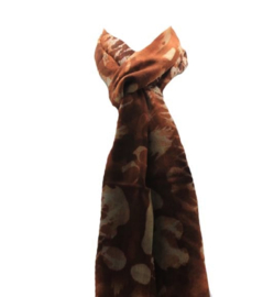 Tijger sjaal bruin